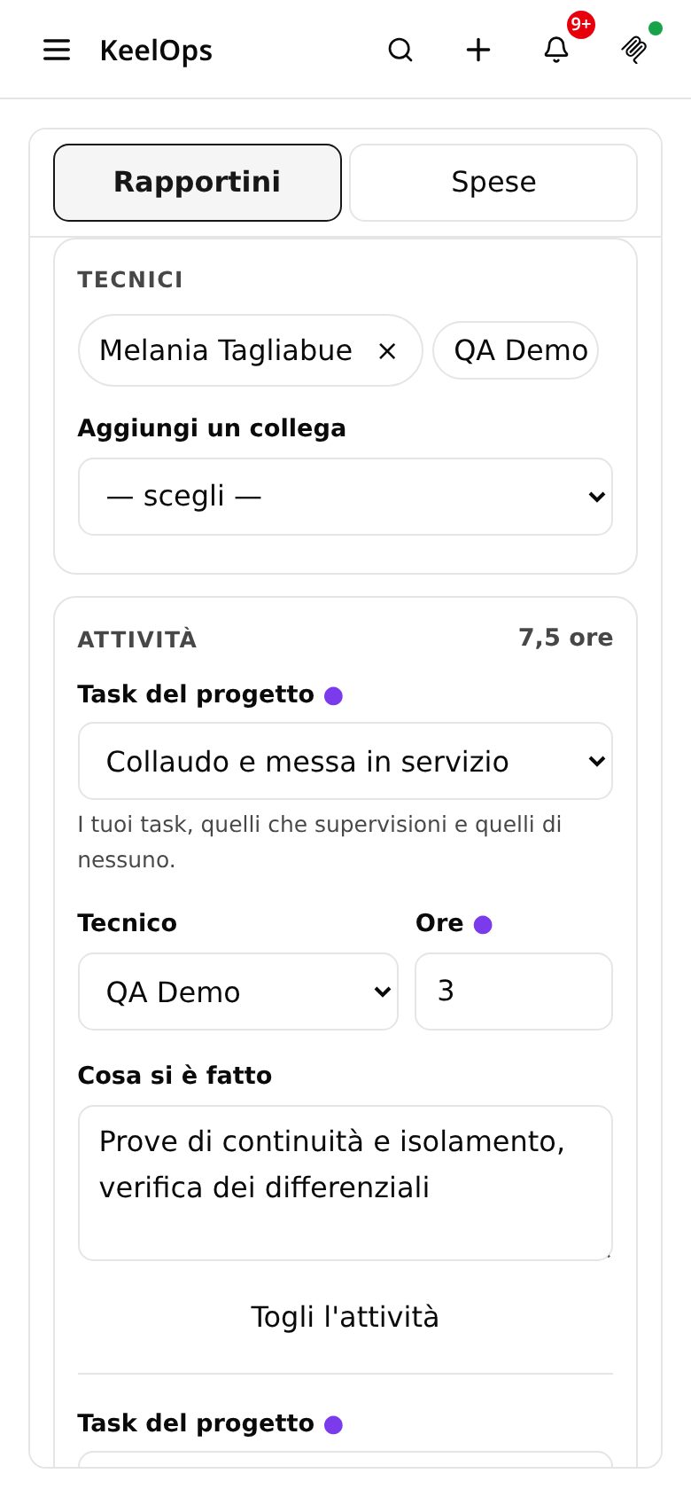 La compilazione: attività, tecnici e ore
